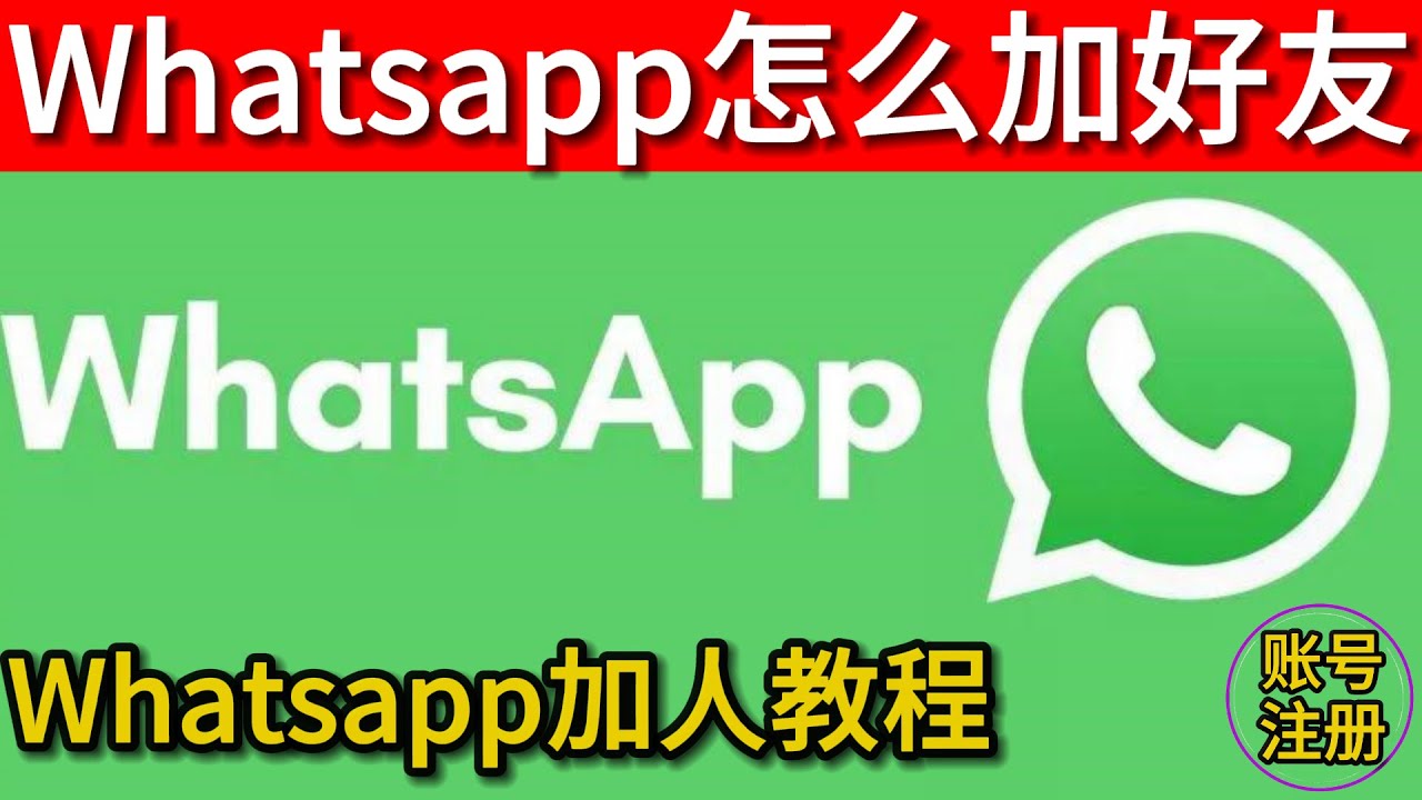 WhatsApp怎么加好友？